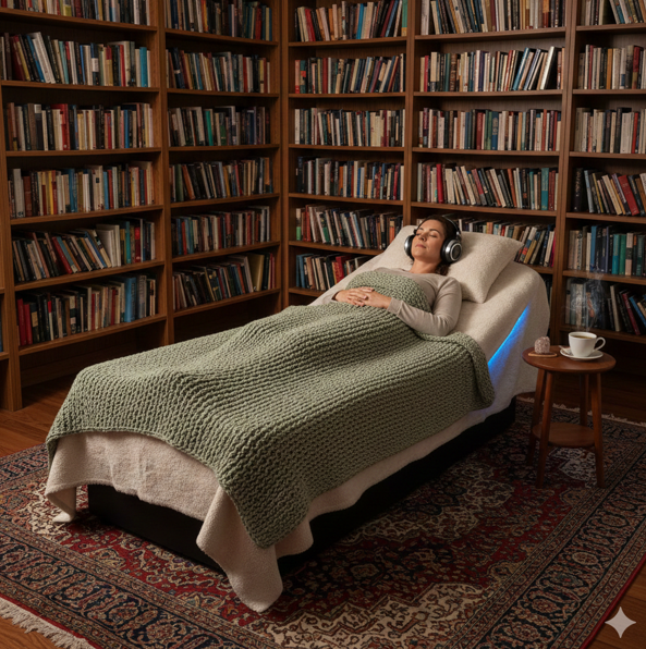 מיטת תדרים בשיטת Vibroacoustic Therapy