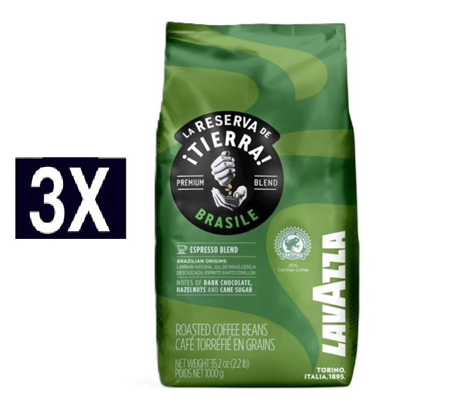 3 ק"ג פולי קפה לוואצה טיארה ברזיל - Llavazza TEARR